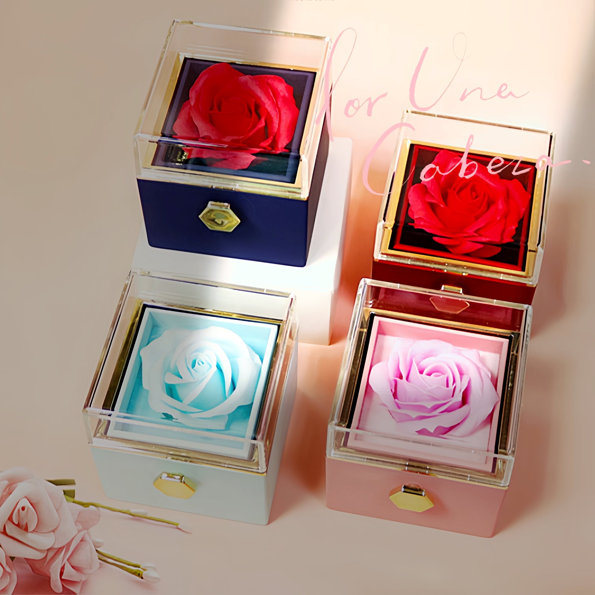 Forever Eternal Rose Rotating Box - PixliFi