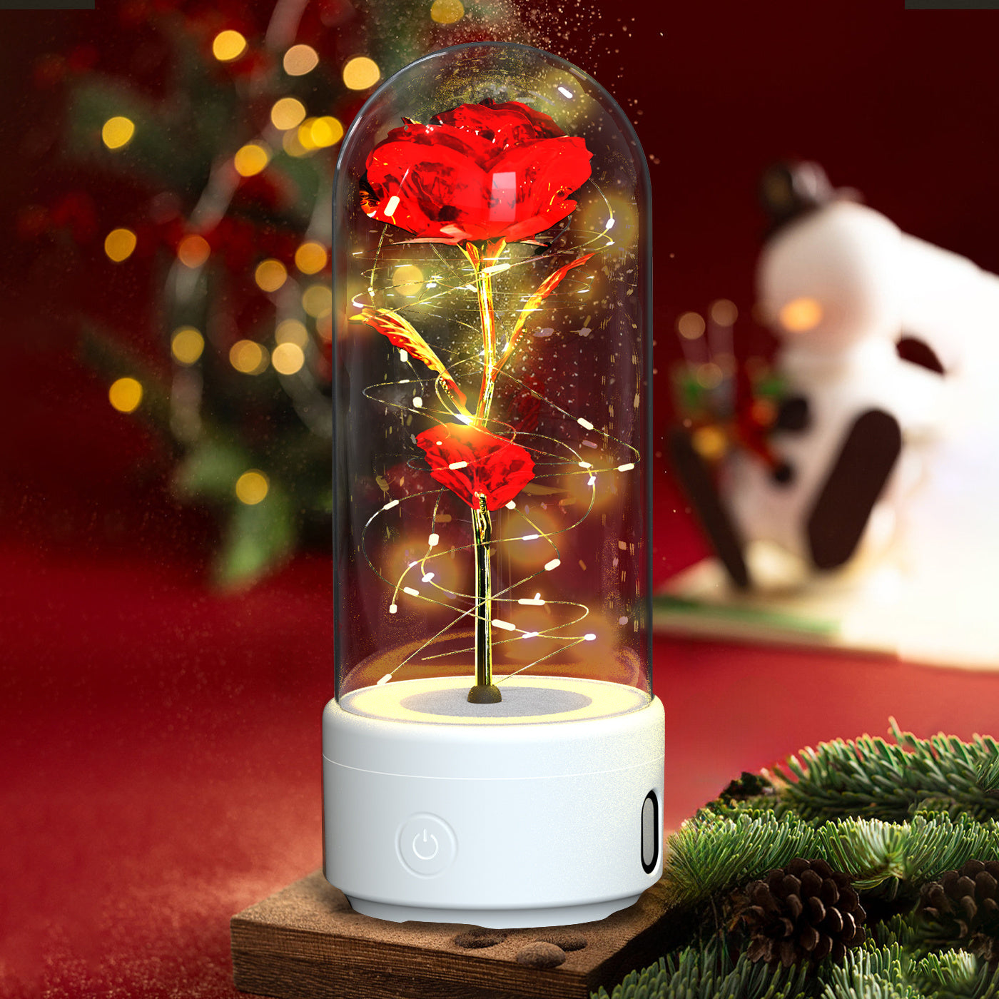 2 In 1 LED Eternal Rose & Speaker - PixliFi