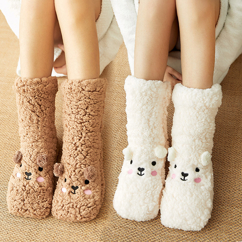 Cute Fuzzy Thick Winter Socks - PixliFi