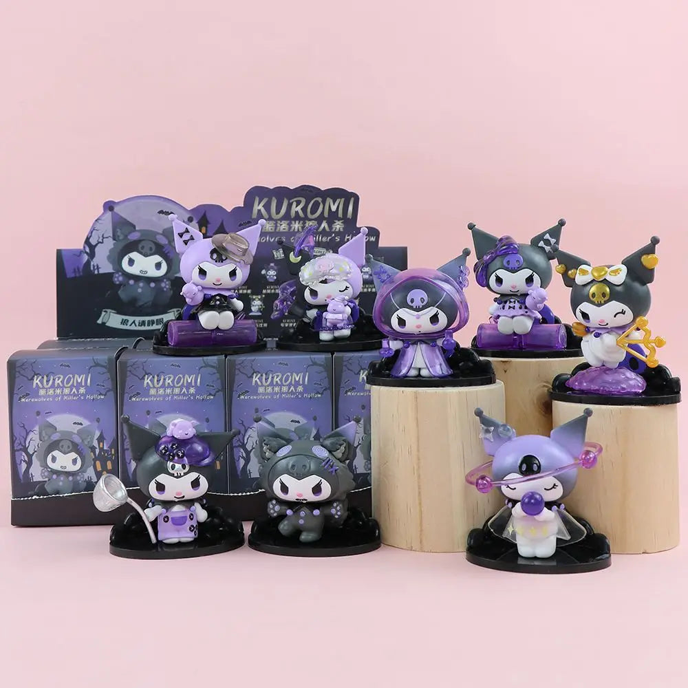 Sanrio Kuromi Blind Box Werewolf kill Series Action Figure Dolls Anime Figures Surprise Bag Cute Model Fans Collection Toy - PixliFi