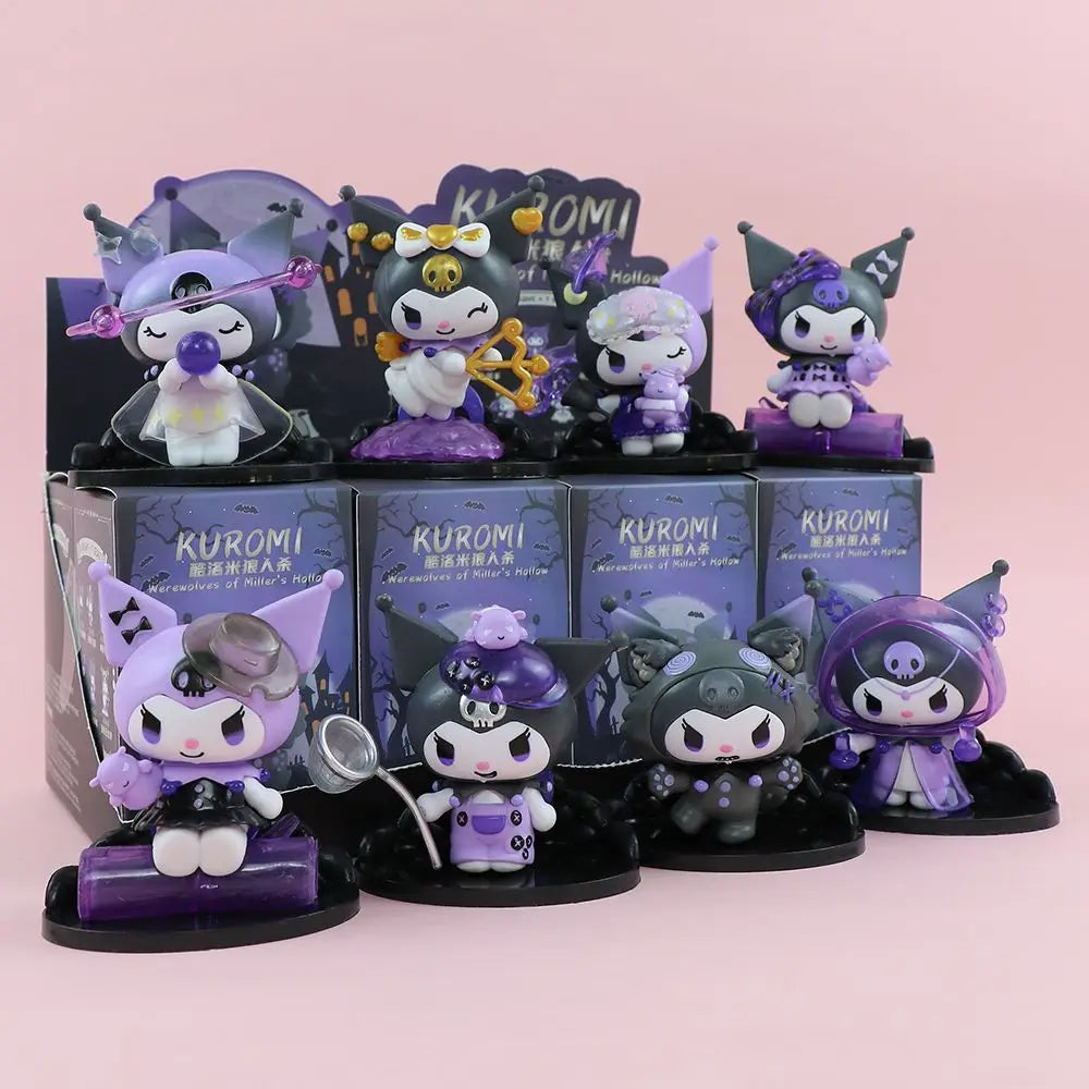 Sanrio Kuromi Blind Box Werewolf kill Series Action Figure Dolls Anime Figures Surprise Bag Cute Model Fans Collection Toy - PixliFi