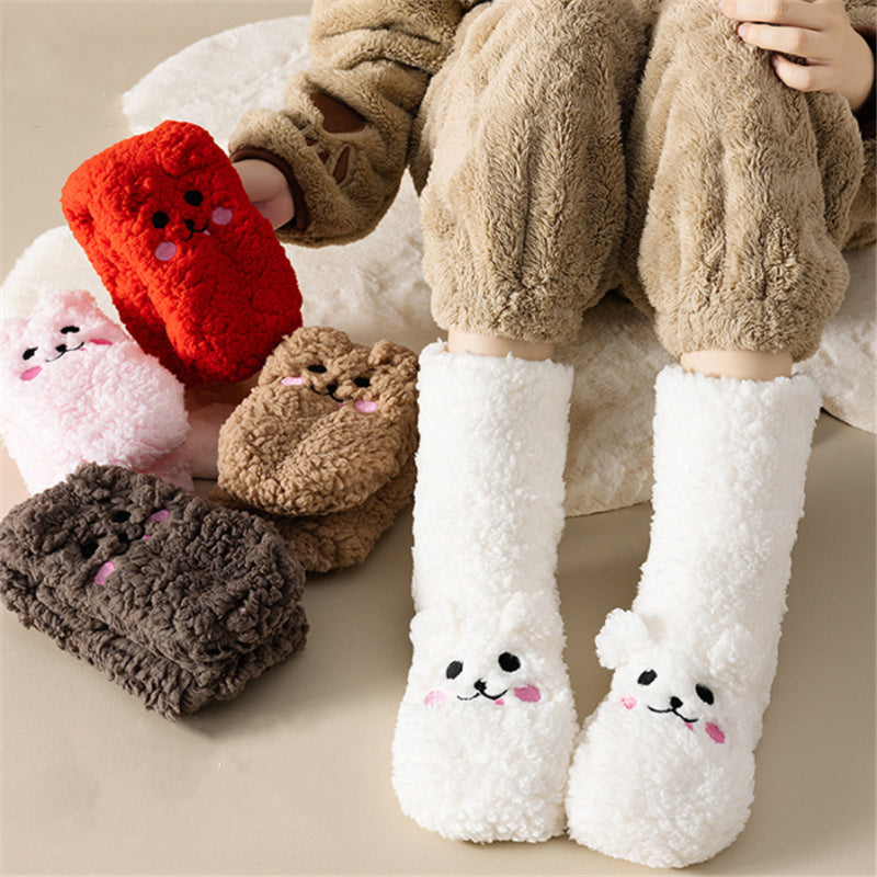 Cute Fuzzy Thick Winter Socks - PixliFi